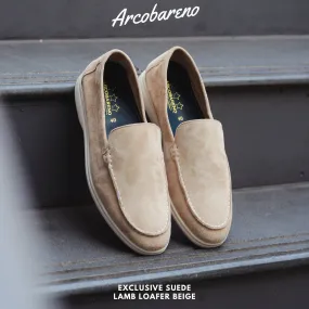 822 Arcobareno Classic Slip-on Suede Lamb Beige