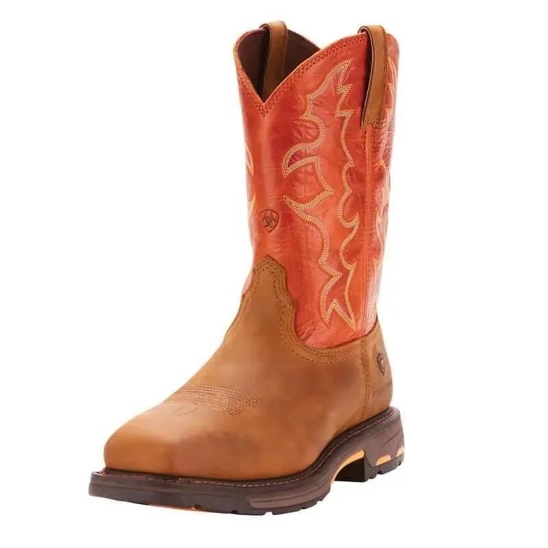 ARIAT - WorkHog - Wide Square Steel Toe - Dark Earth / Brick