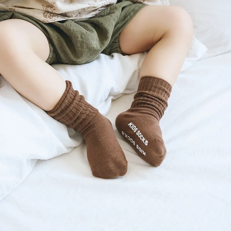 Baby Girls Soft Ruffle Angel Wing Cotton Socks Knee High Leg Warmers Socks