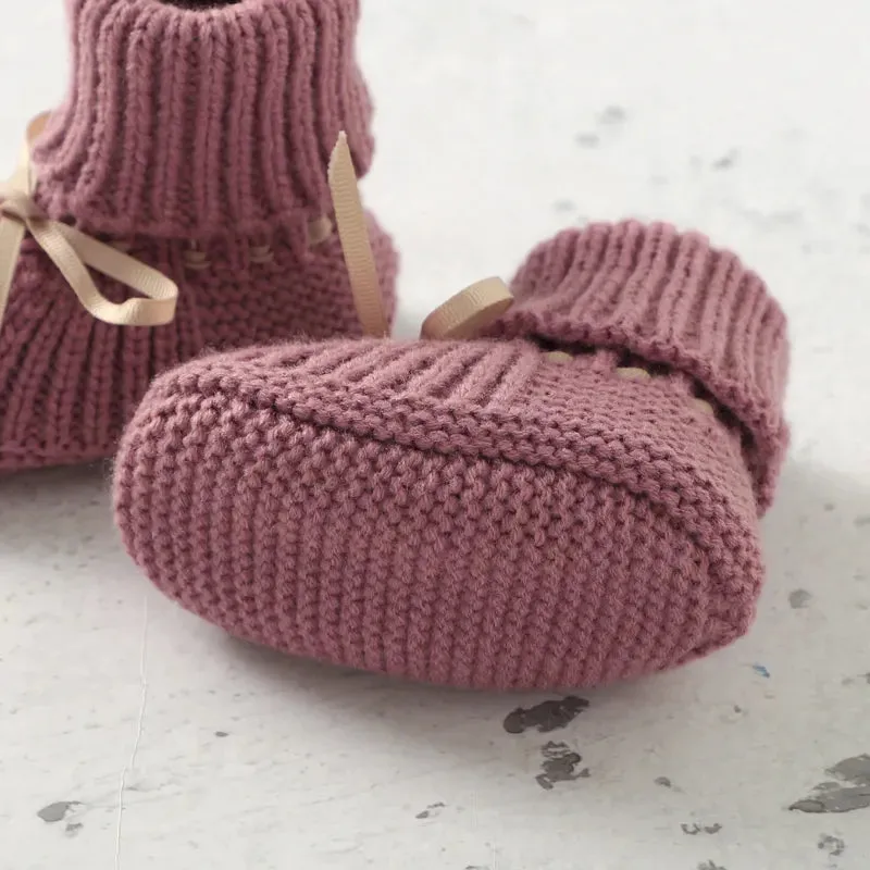 Baby Knitted Shoes & Gloves Set 0-18M