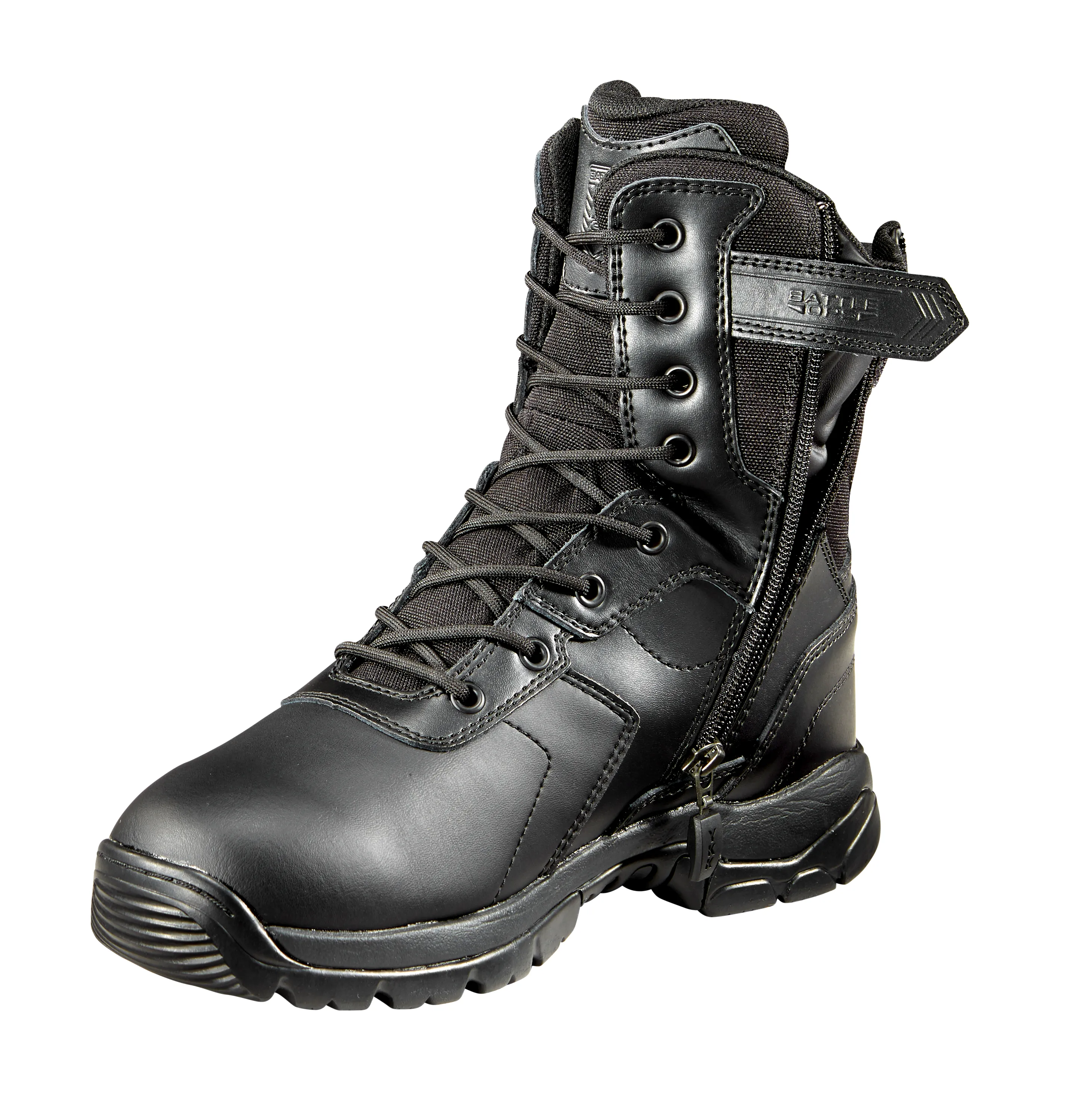Battle OPS 8-inch Waterproof Tactical Boot - Side Zip Comp Safety Toe
