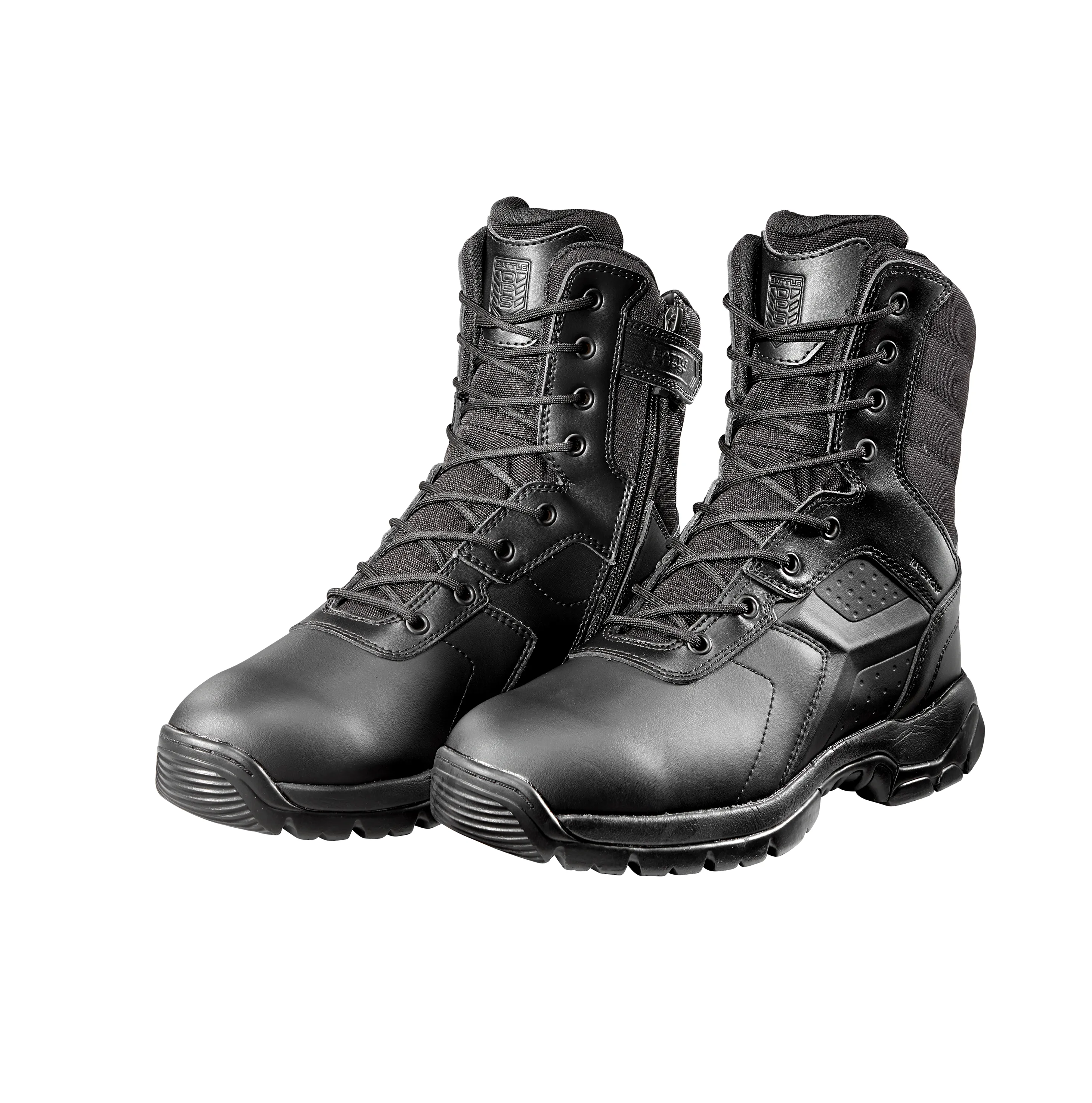 Battle OPS 8-inch Waterproof Tactical Boot - Side Zip Comp Safety Toe