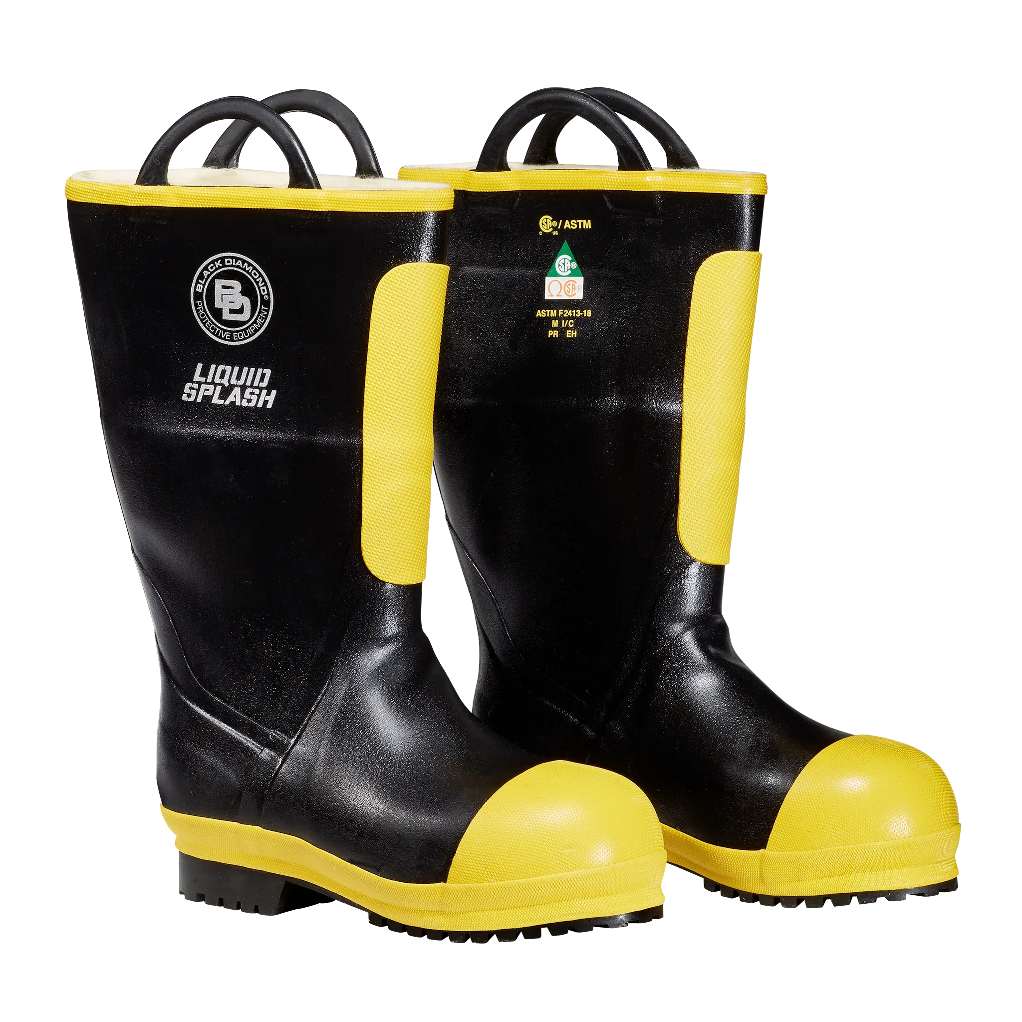 Black Diamond Rubber Firefighter Boot