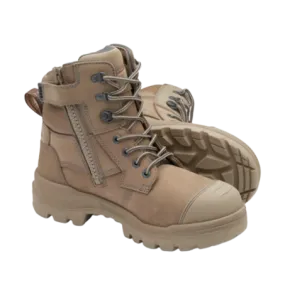BLUNDSTONE 8063 RotoFlex 150mm Zip Safety Boot - Stone