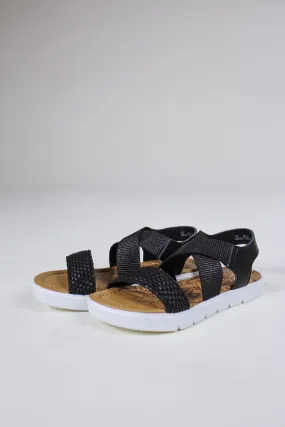 Brixy Black Girls Blowfish Sandal
