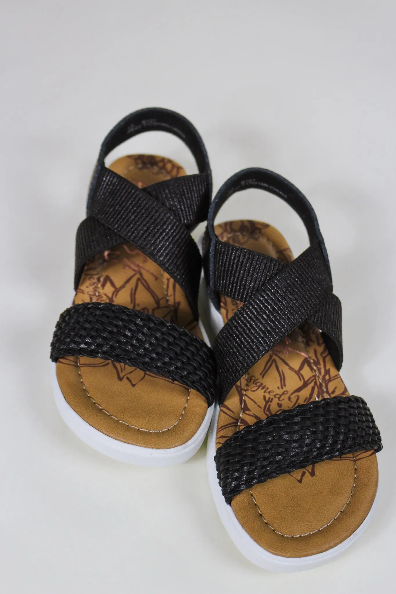 Brixy Black Girls Blowfish Sandal
