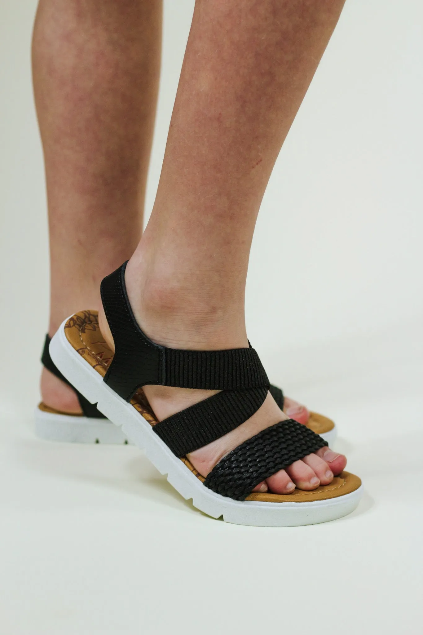 Brixy Black Girls Blowfish Sandal