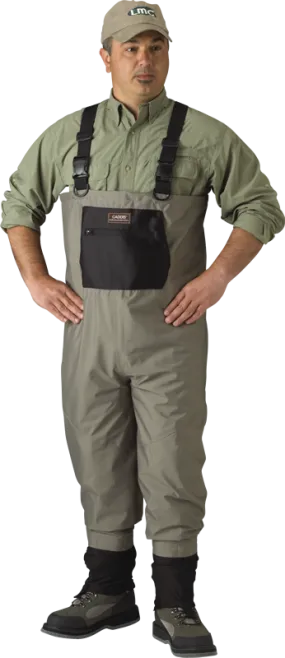 Caddis Breathable Stockingfoot Waders - Short Stout - Tan/Black