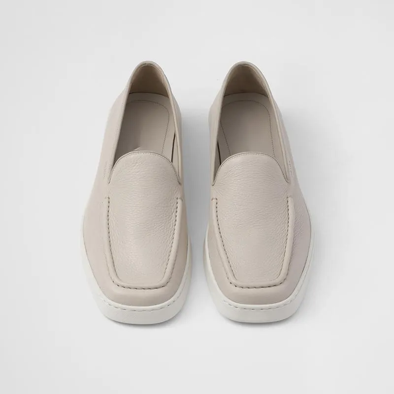 Casual Flats Loafers Calf Leather Comfy Shoes