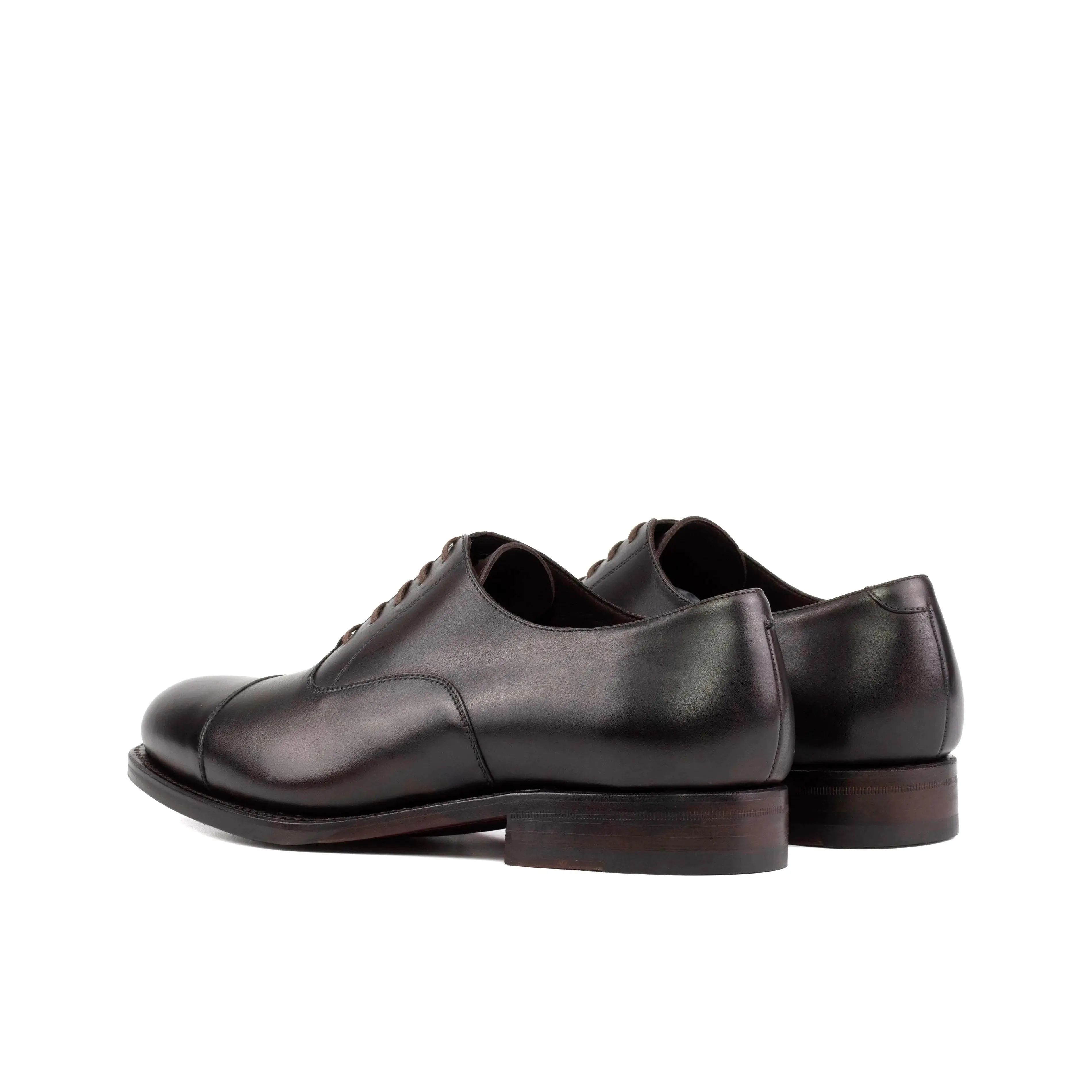 DapperFam Rafael in Dark Brown Men's Italian Leather Oxford