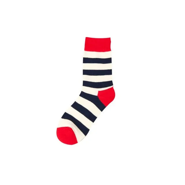 fashion women casual comfortable fringe combed cotton men happy socks college style New lm75