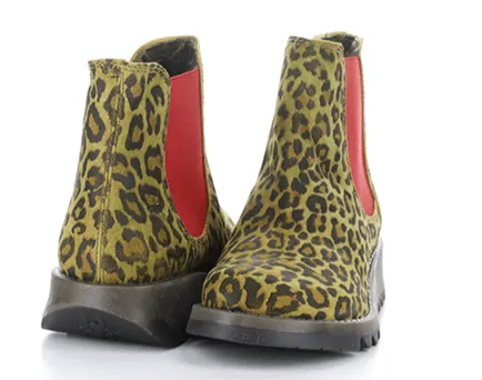 Fly London Women's Salv Ankle Boots- Cheetah