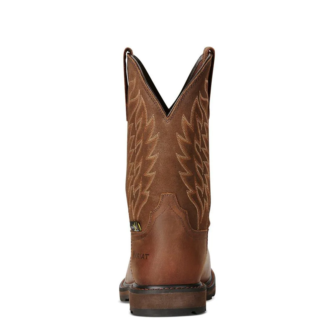 Groundbreaker Steel-Toe MetGuard Wide Square Toe Work Boot Brown