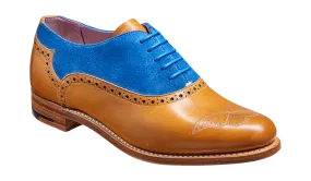 Gwen - Cedar Calf / Sky Blue Suede