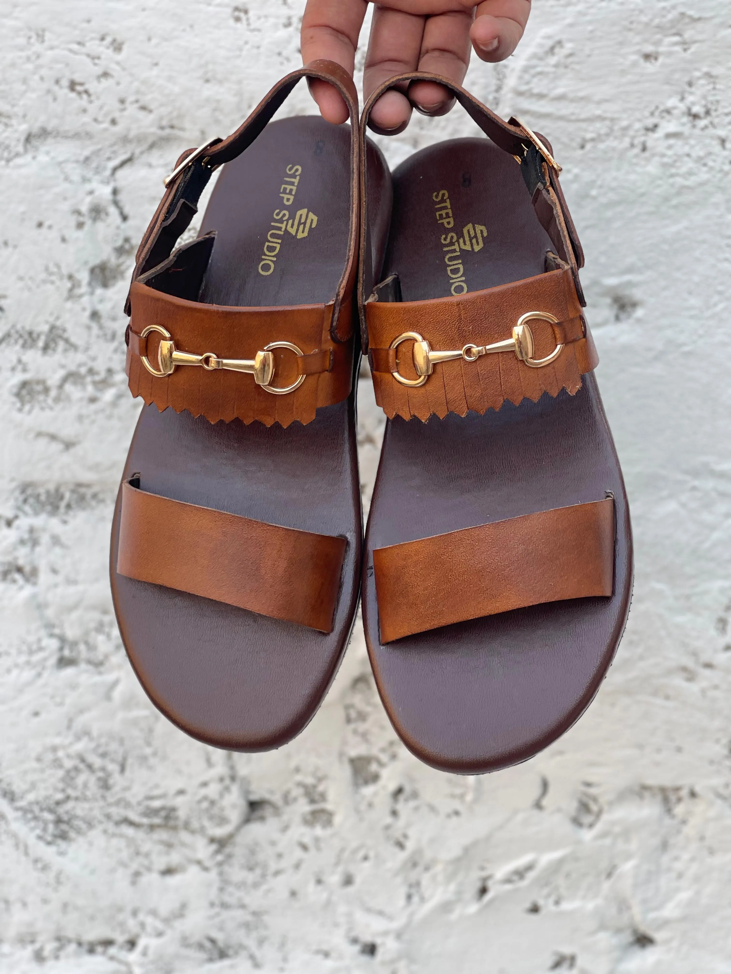 Hand made Sandal SS-2452 BRN