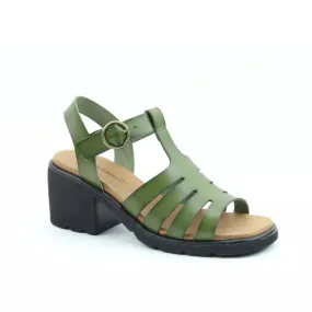 Heavenly Feet Connie FOREST Retro Heeled Sandal