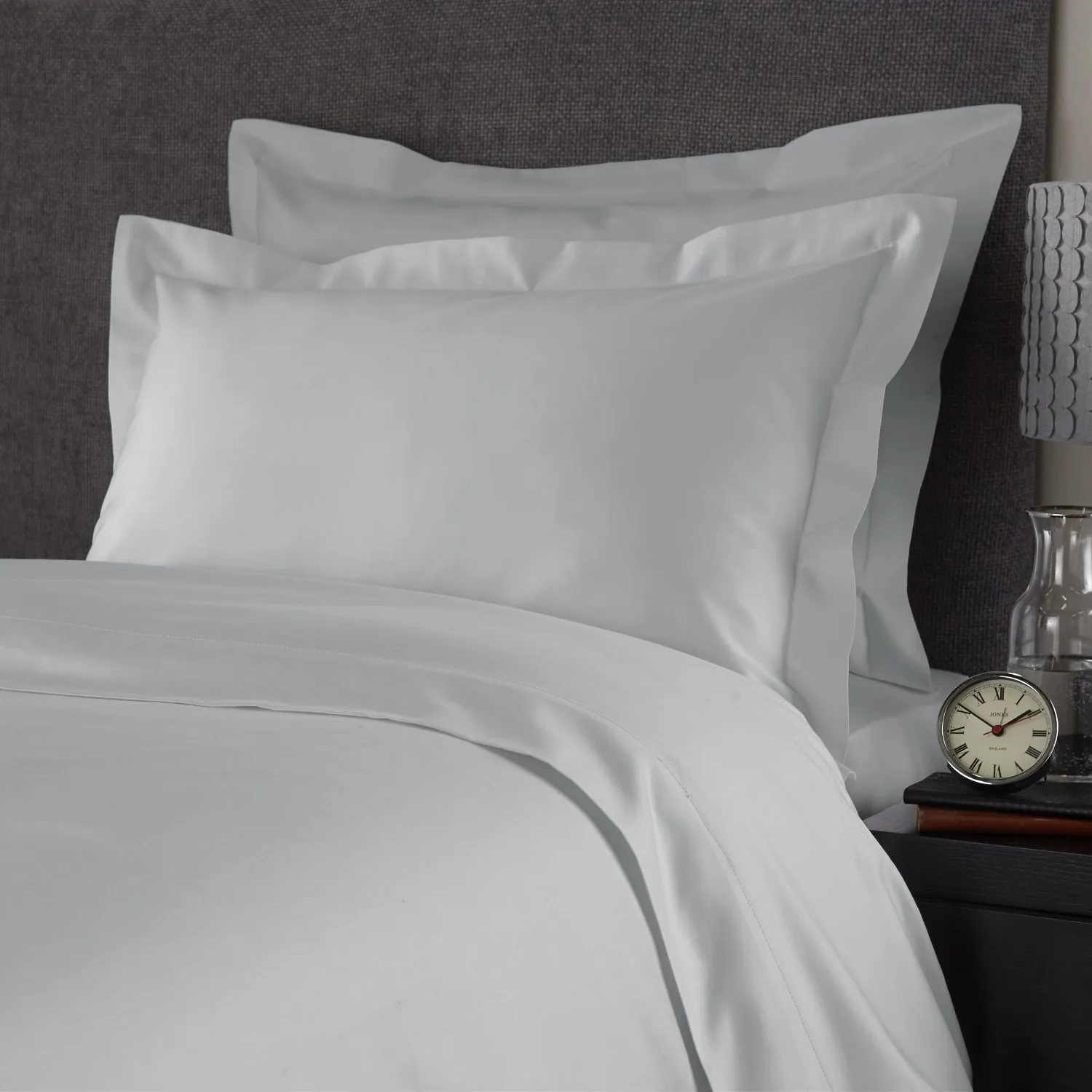 Ice Grey 600 Thread Count Sateen Soft Oxford Pillowcase x1
