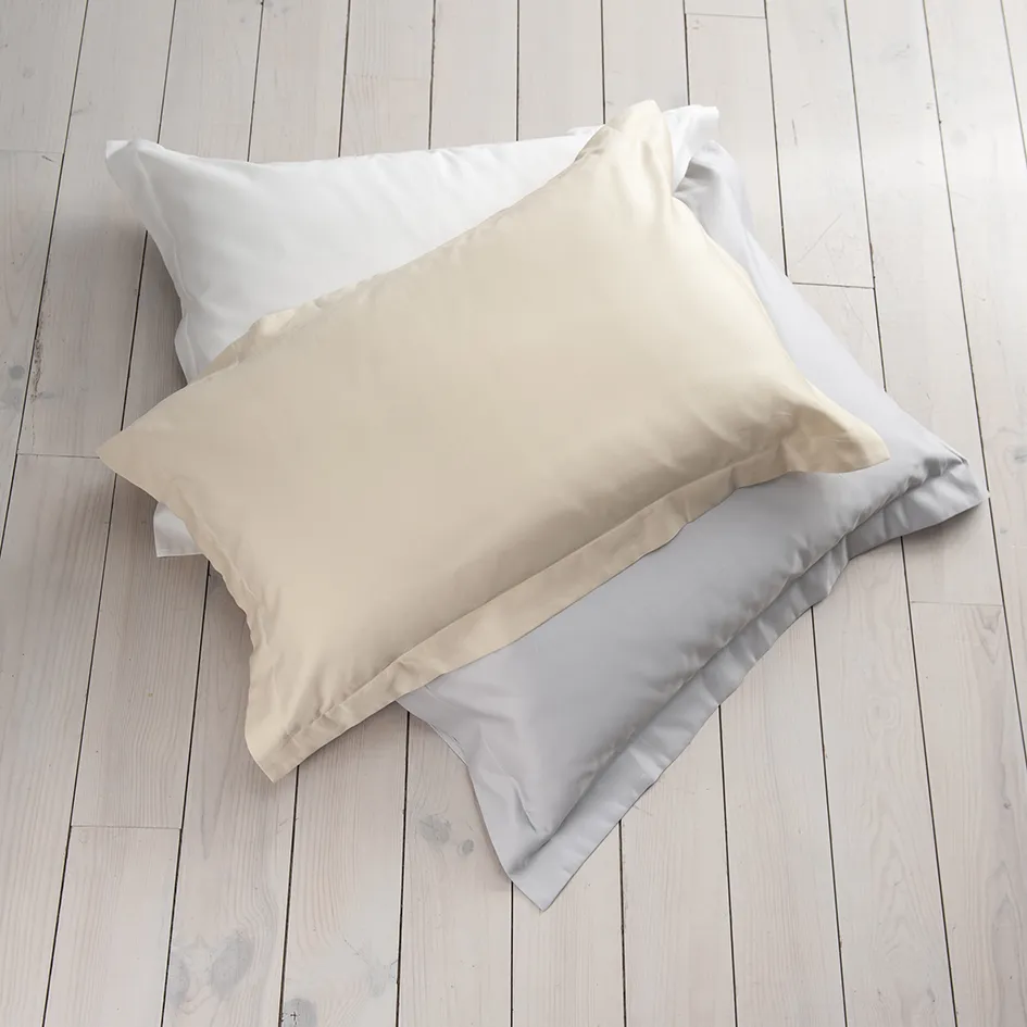 Ice Grey 600 Thread Count Sateen Soft Oxford Pillowcase x1