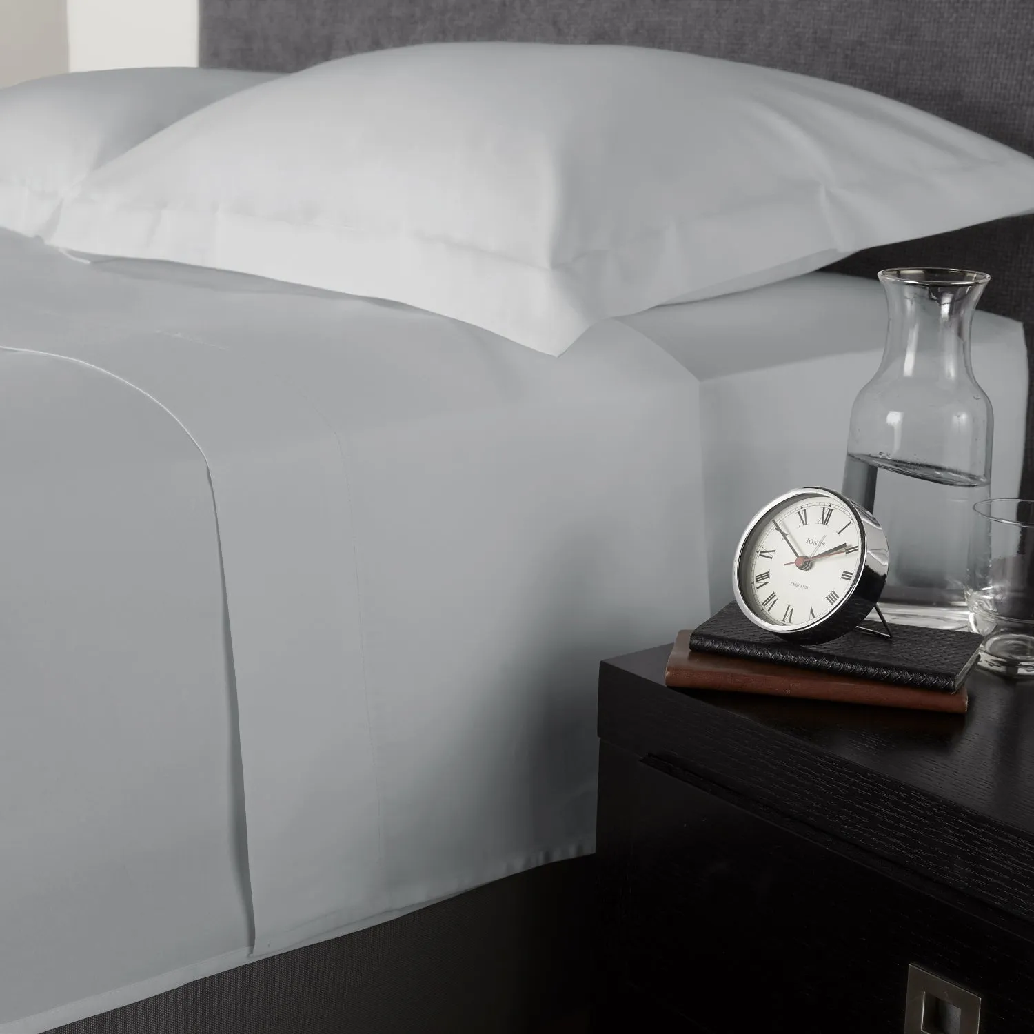 Ice Grey 600 Thread Count Sateen Soft Oxford Pillowcase x1