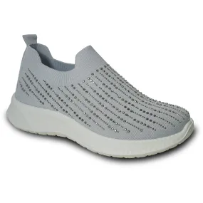 KOZI Women Casual Shoe YQ3261 Comfort Shoe Silver