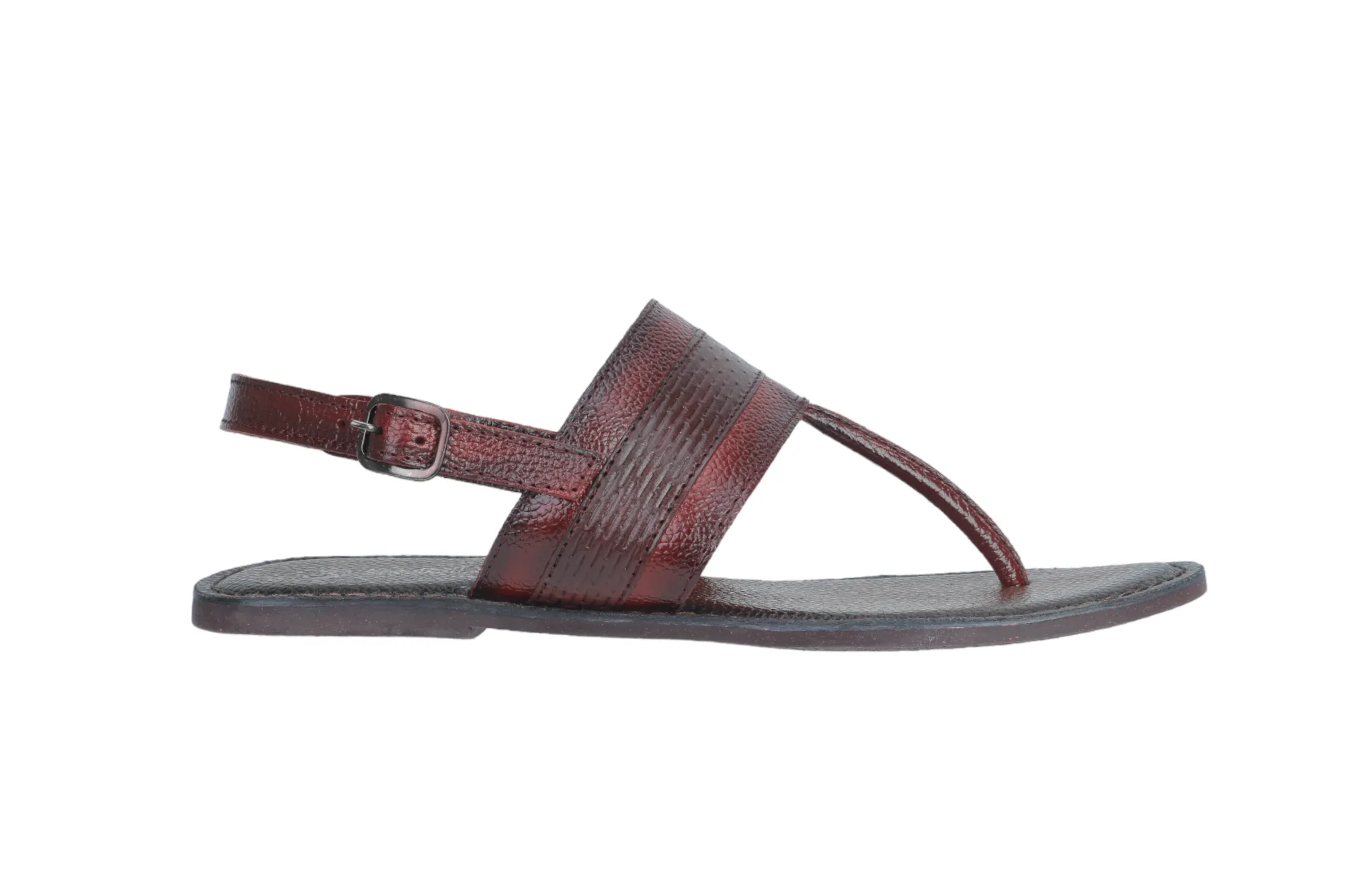 LADIES FLAT LEATHER SANDAL 999528