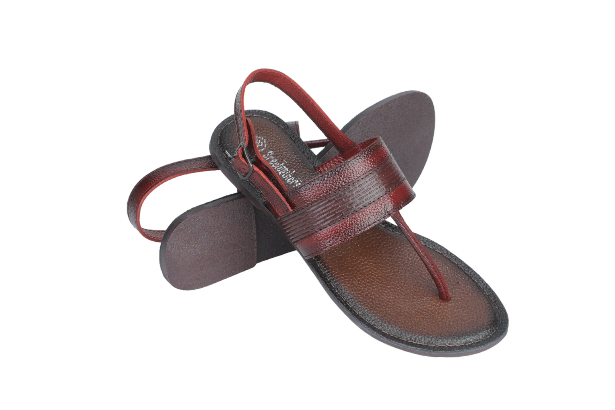 LADIES FLAT LEATHER SANDAL 999528
