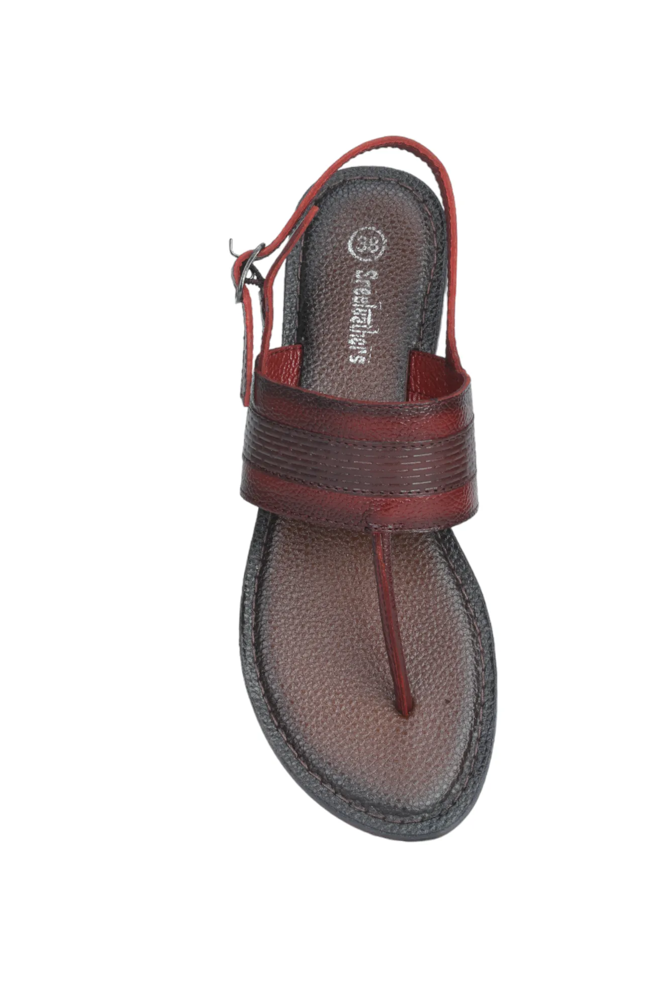 LADIES FLAT LEATHER SANDAL 999528