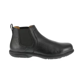 Loedin Steel-Toe Pull On Chelsea Work Boot Black