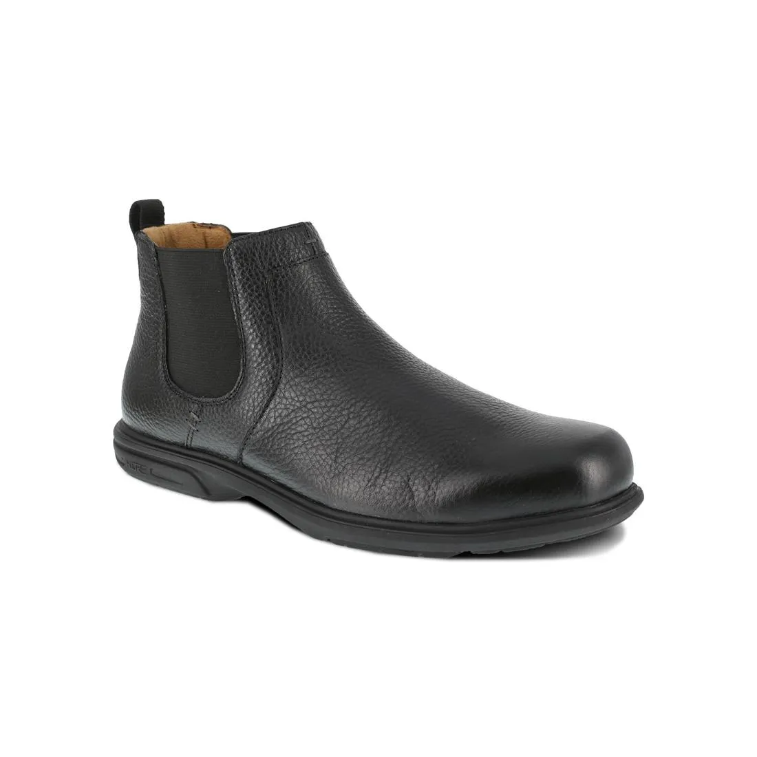 Loedin Steel-Toe Pull On Chelsea Work Boot Black