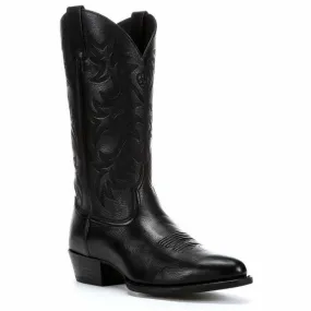 MENS ARIAT BLACK HERITAGE WESTERN COWBOY BOOT 10002218