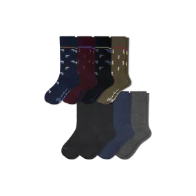 Men's Dress Calf Sock 8-Pack