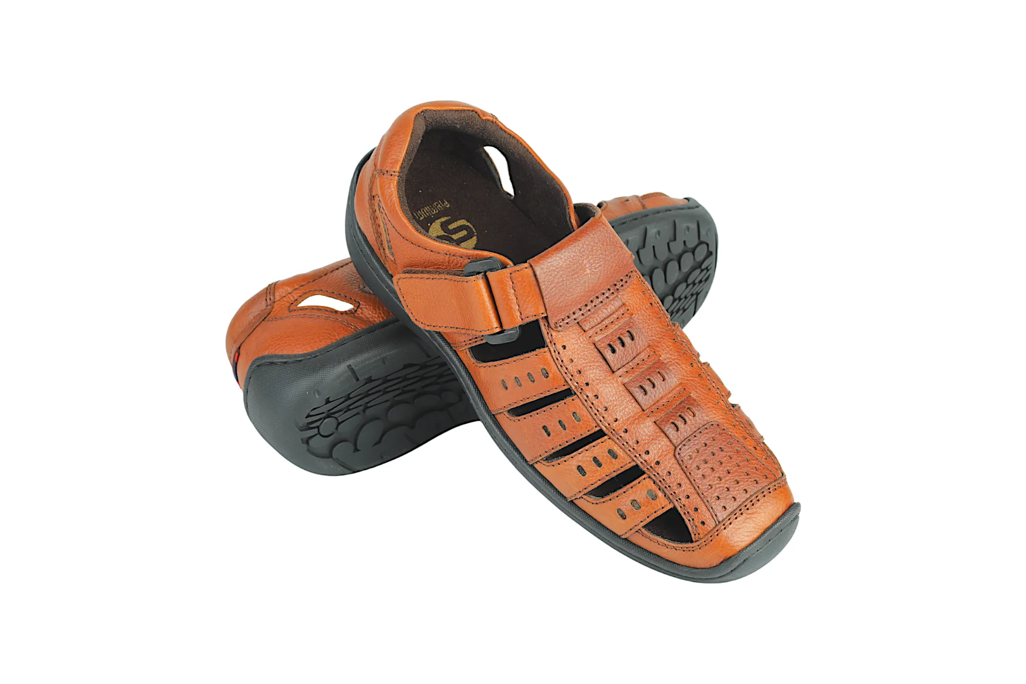 Mens Premium leather fisherman sandal 45866