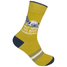 Next Week Has Been Exhausting Unisex Crew Socks