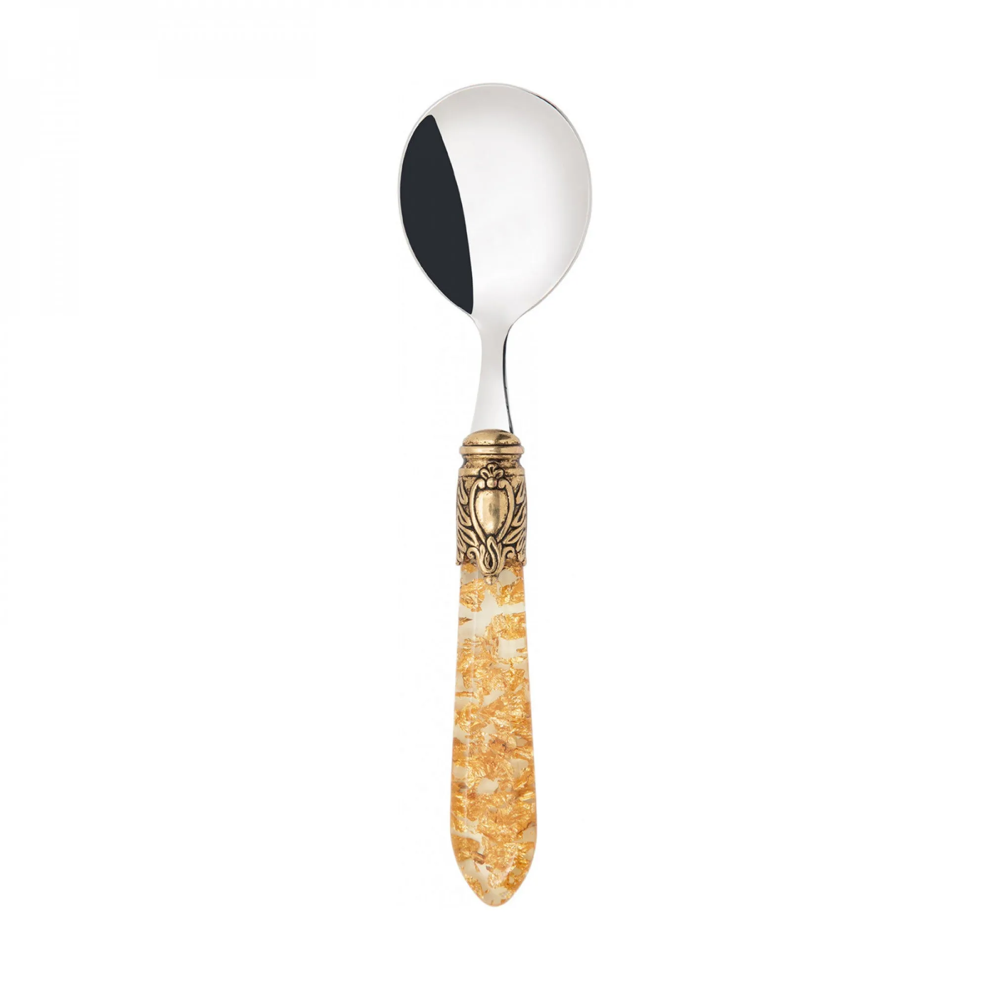 OXFORD ANTIQUE GOLD RING 6 SOUP SPOONS