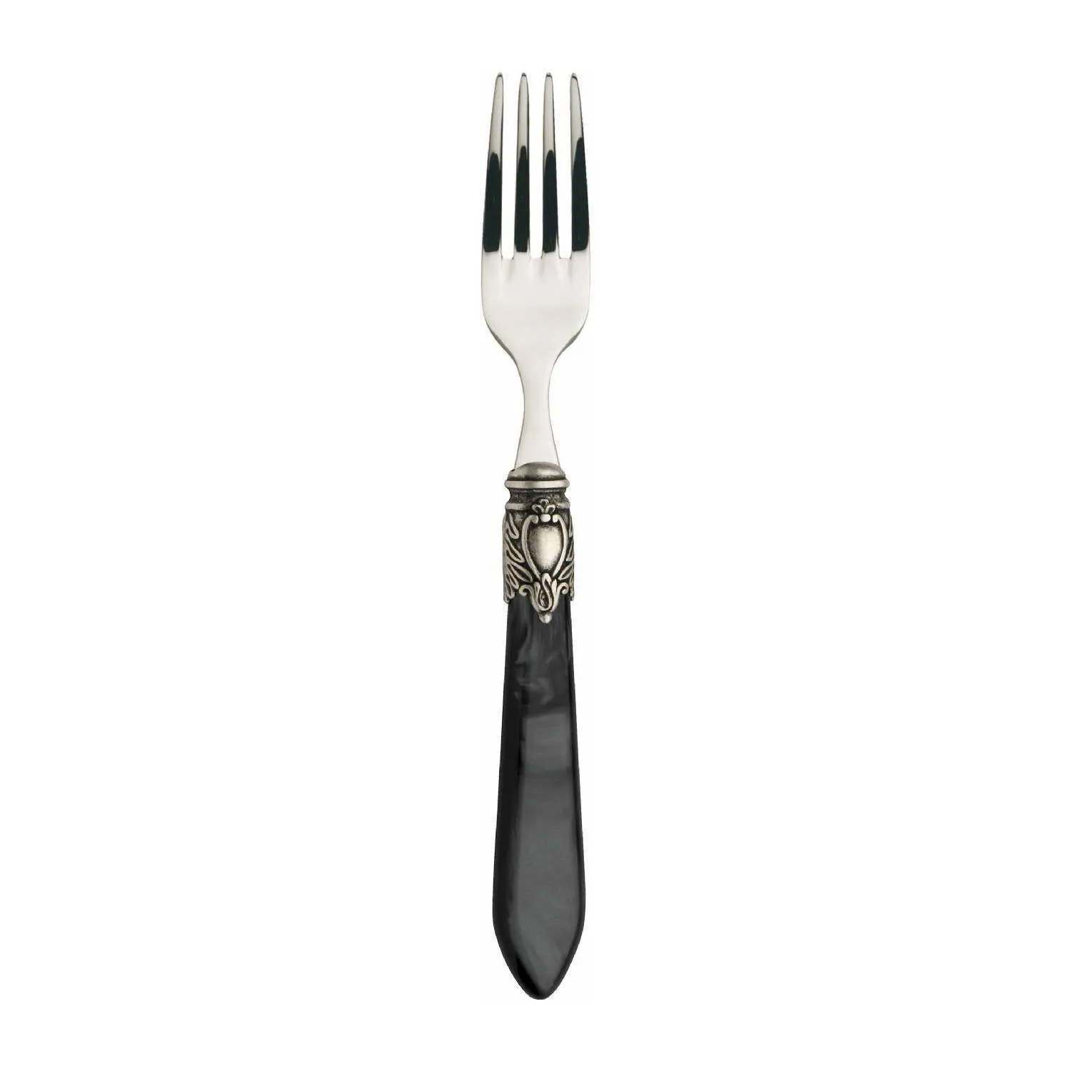OXFORD OLD SILVER-PLATED RING 6 DESSERT & SALAD FORKS
