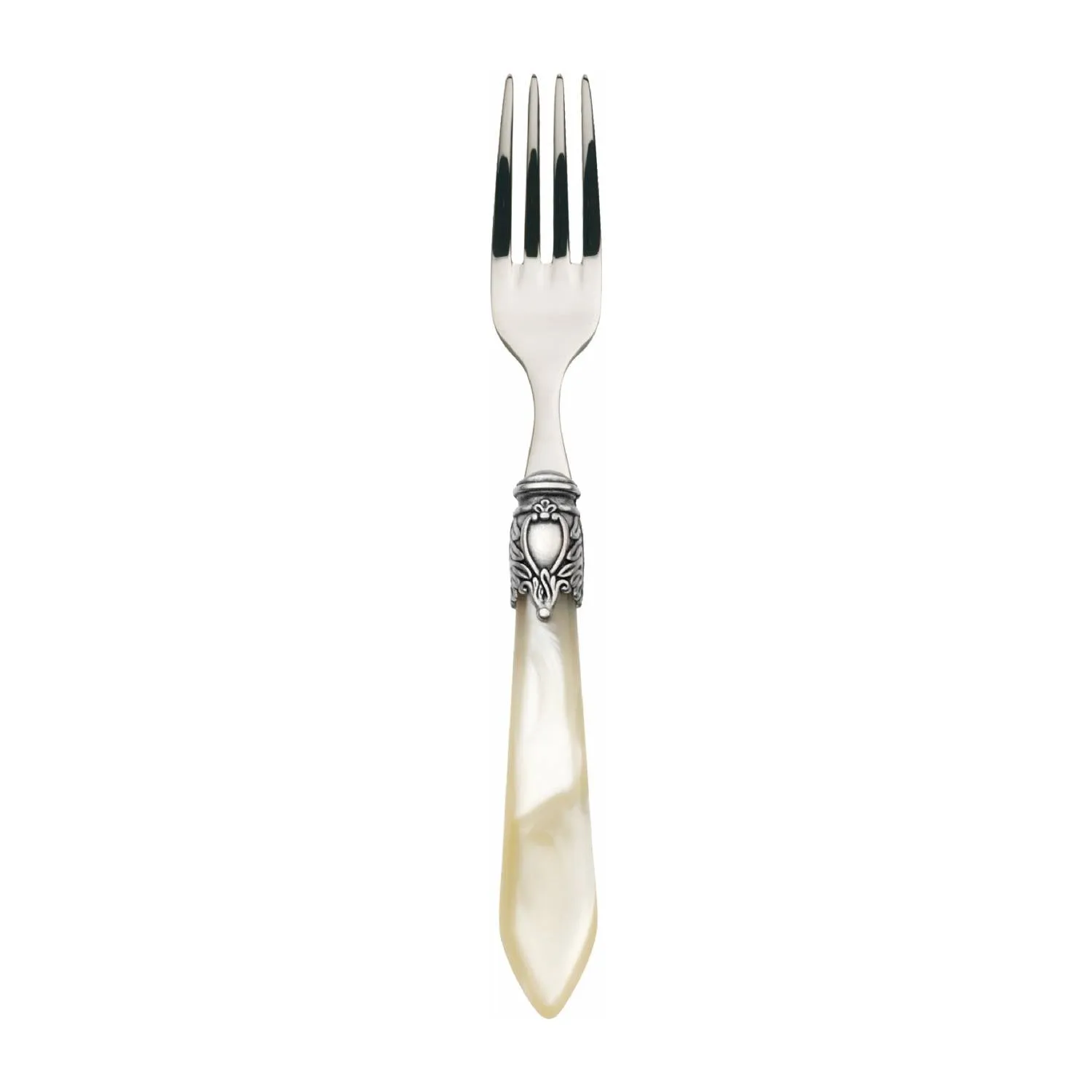 OXFORD OLD SILVER-PLATED RING 6 DESSERT & SALAD FORKS