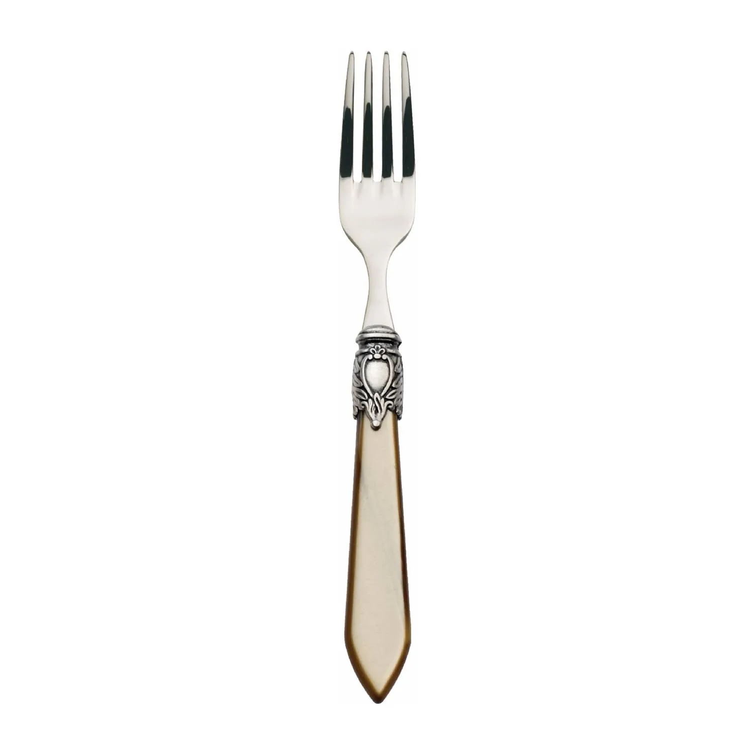 OXFORD OLD SILVER-PLATED RING 6 DESSERT & SALAD FORKS