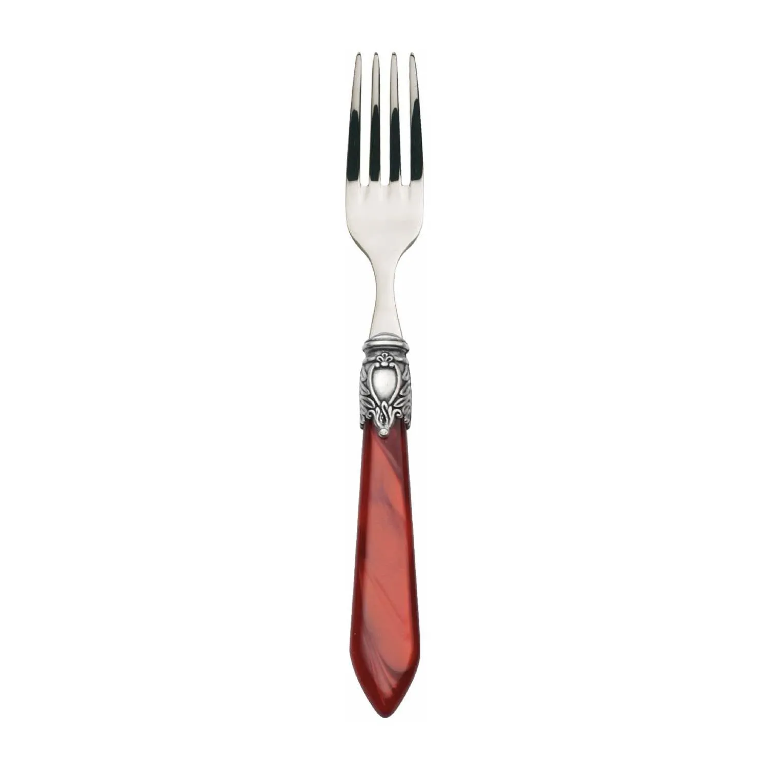 OXFORD OLD SILVER-PLATED RING 6 DESSERT & SALAD FORKS