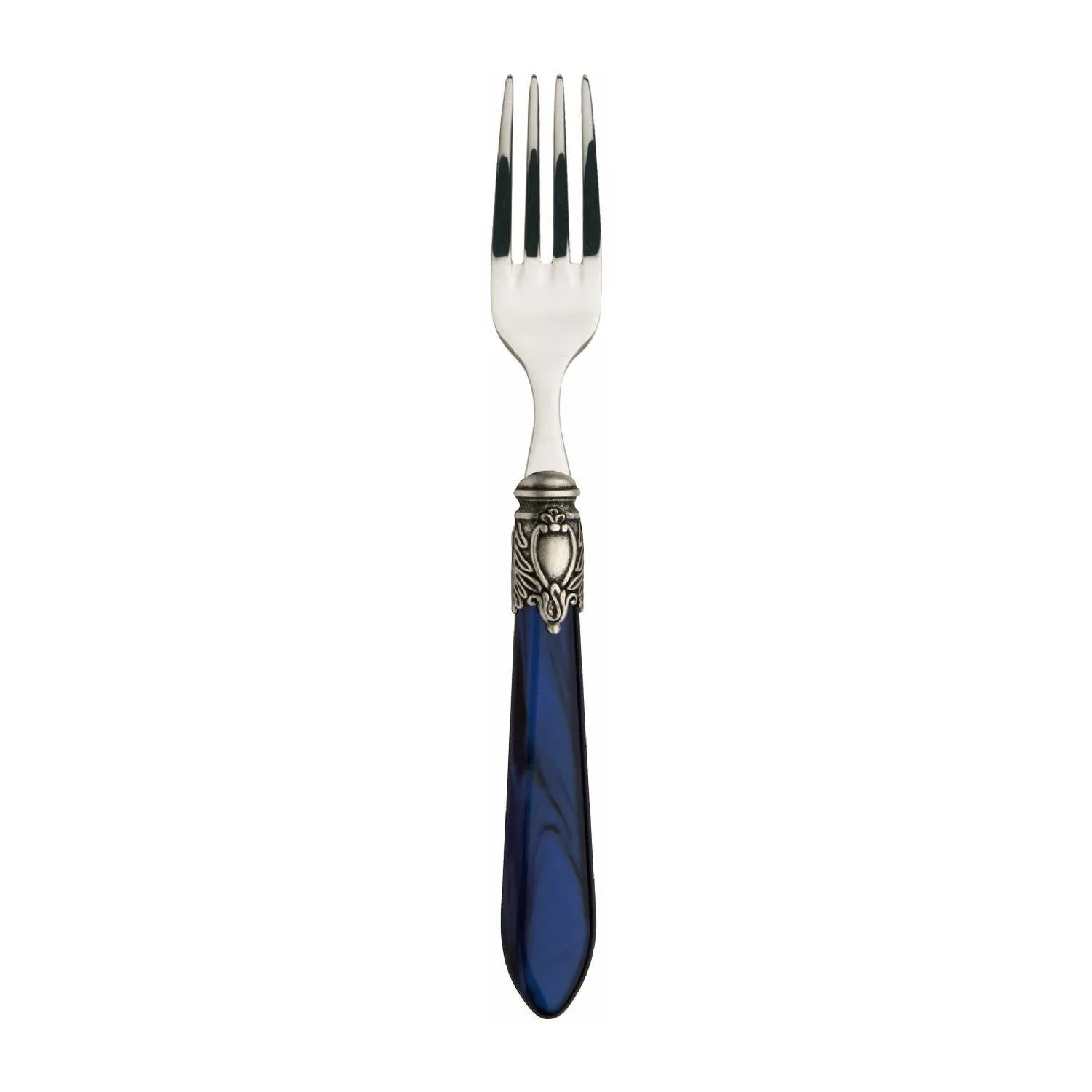 OXFORD OLD SILVER-PLATED RING 6 DESSERT & SALAD FORKS