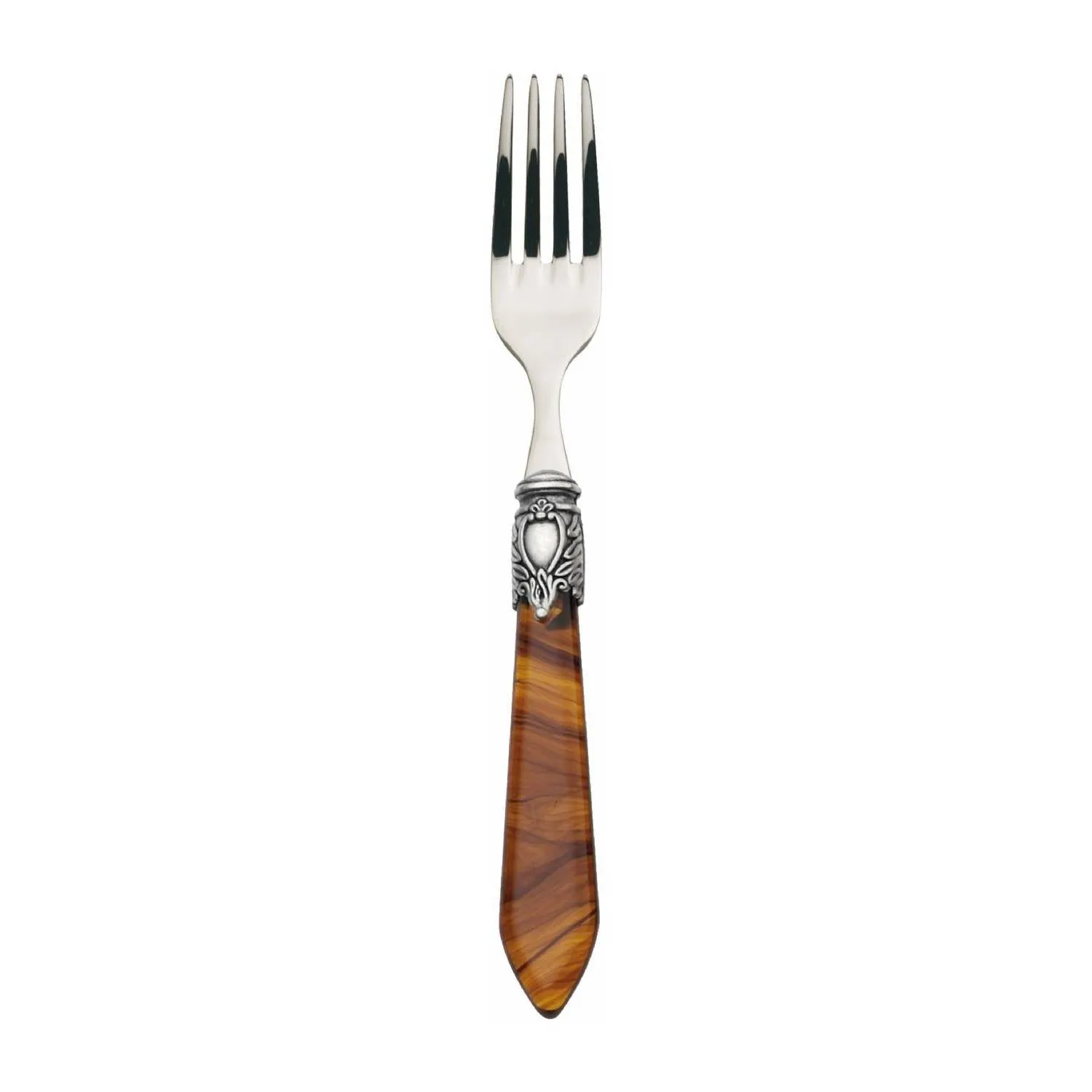 OXFORD OLD SILVER-PLATED RING 6 DESSERT & SALAD FORKS
