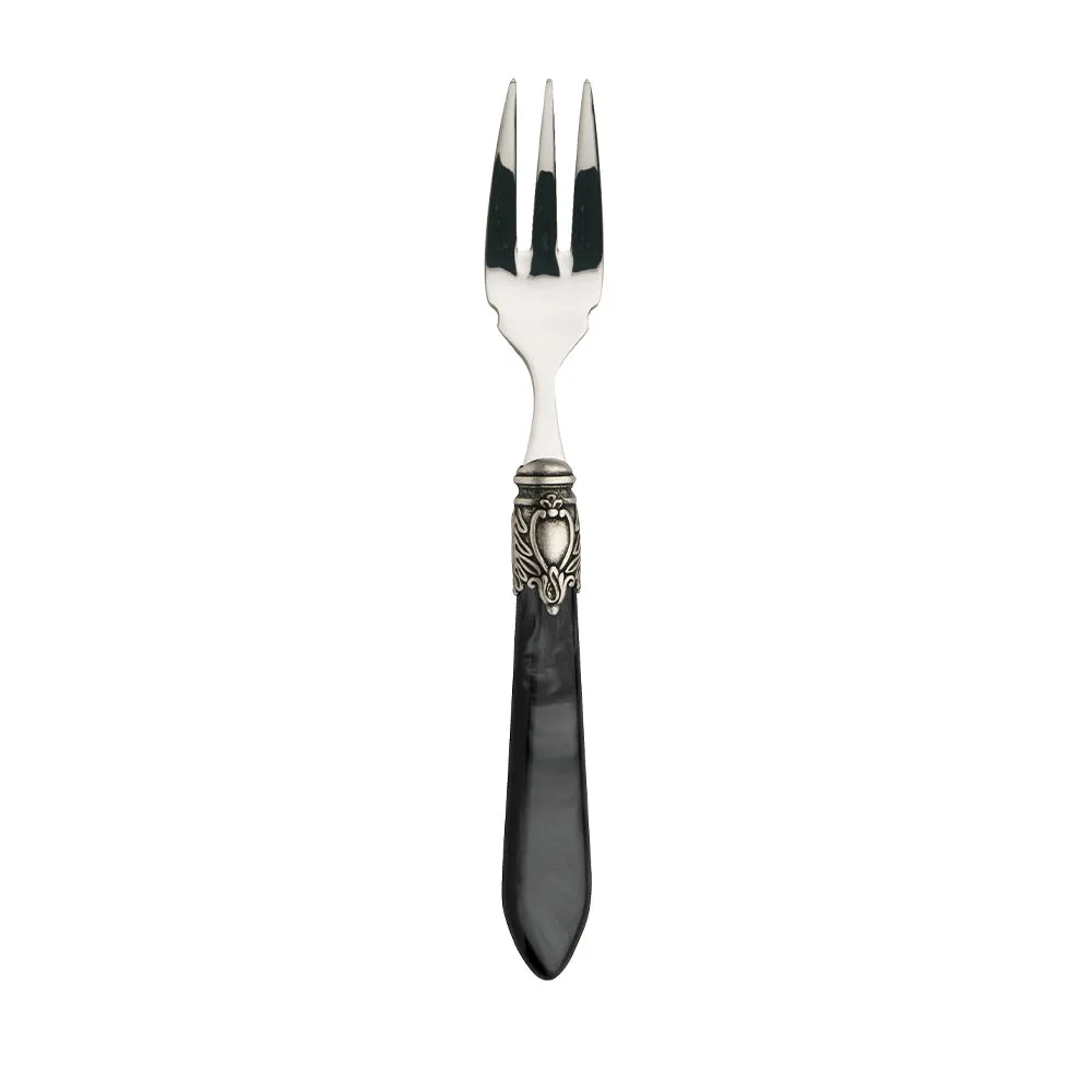 OXFORD OLD SILVER-PLATED RING 6 FISH FORKS