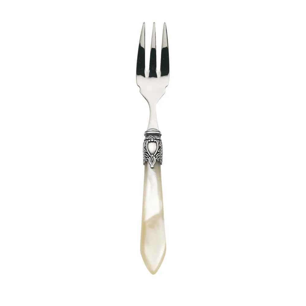 OXFORD OLD SILVER-PLATED RING 6 FISH FORKS