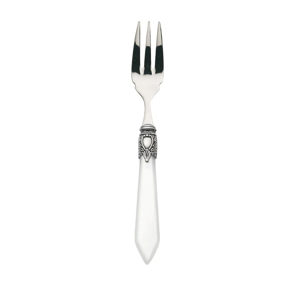 OXFORD OLD SILVER-PLATED RING 6 FISH FORKS