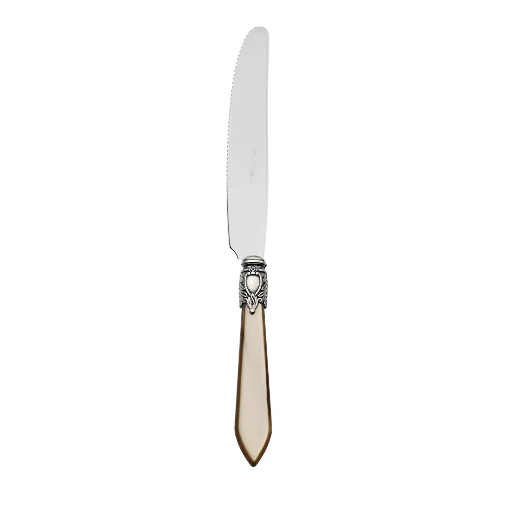 OXFORD OLD SILVER-PLATED RING 6 FISH KNIVES