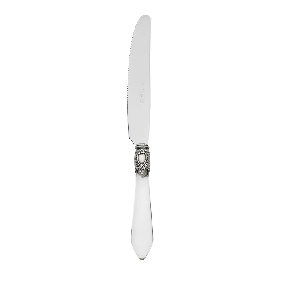 OXFORD OLD SILVER-PLATED RING 6 FISH KNIVES
