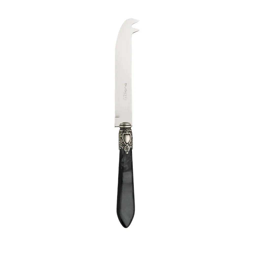 OXFORD OLD SILVER-PLATED RING CHEESE 2-POINT DEER KNIFE