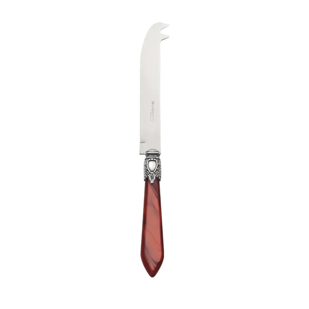 OXFORD OLD SILVER-PLATED RING CHEESE 2-POINT DEER KNIFE
