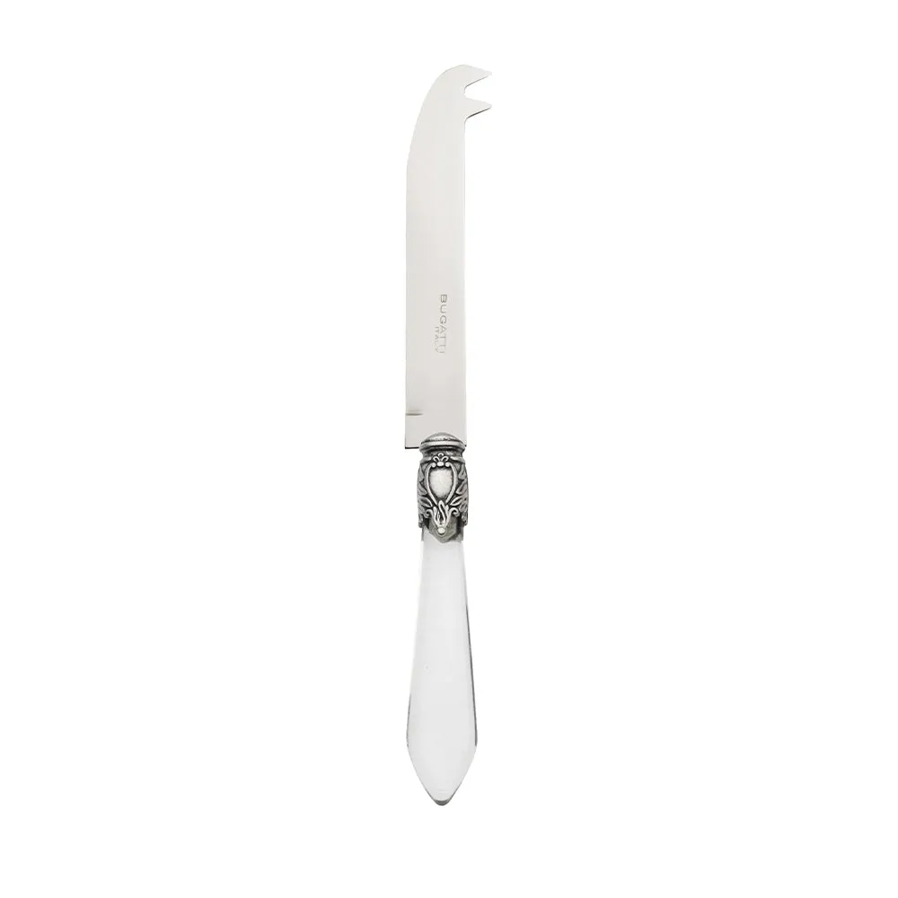 OXFORD OLD SILVER-PLATED RING CHEESE 2-POINT DEER KNIFE