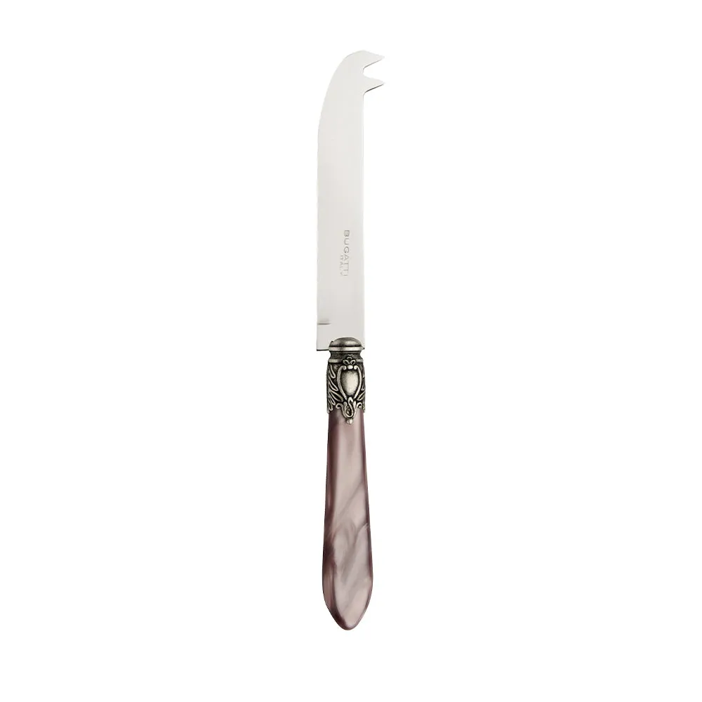 OXFORD OLD SILVER-PLATED RING CHEESE 2-POINT DEER KNIFE
