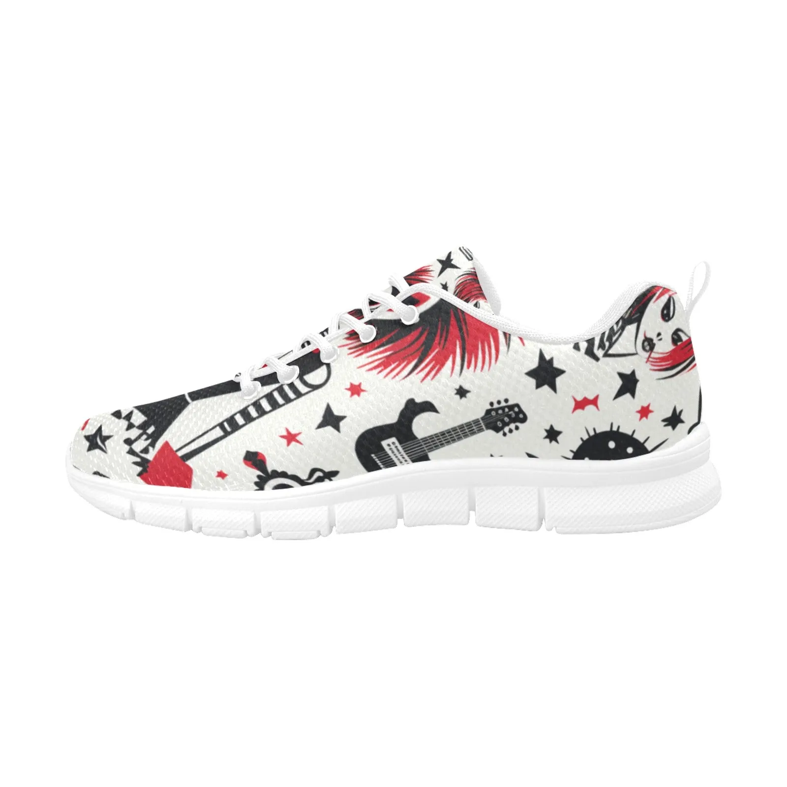 Punk Rock Girl Breathable Sneakers